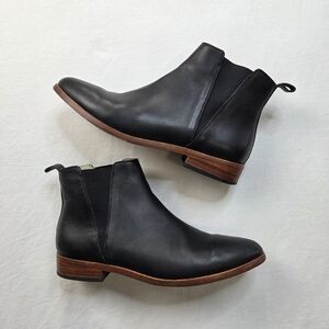 Nisolo Chelsea Ankle Boots Black Leather Women’s Size 9.5 Minimalist Classic